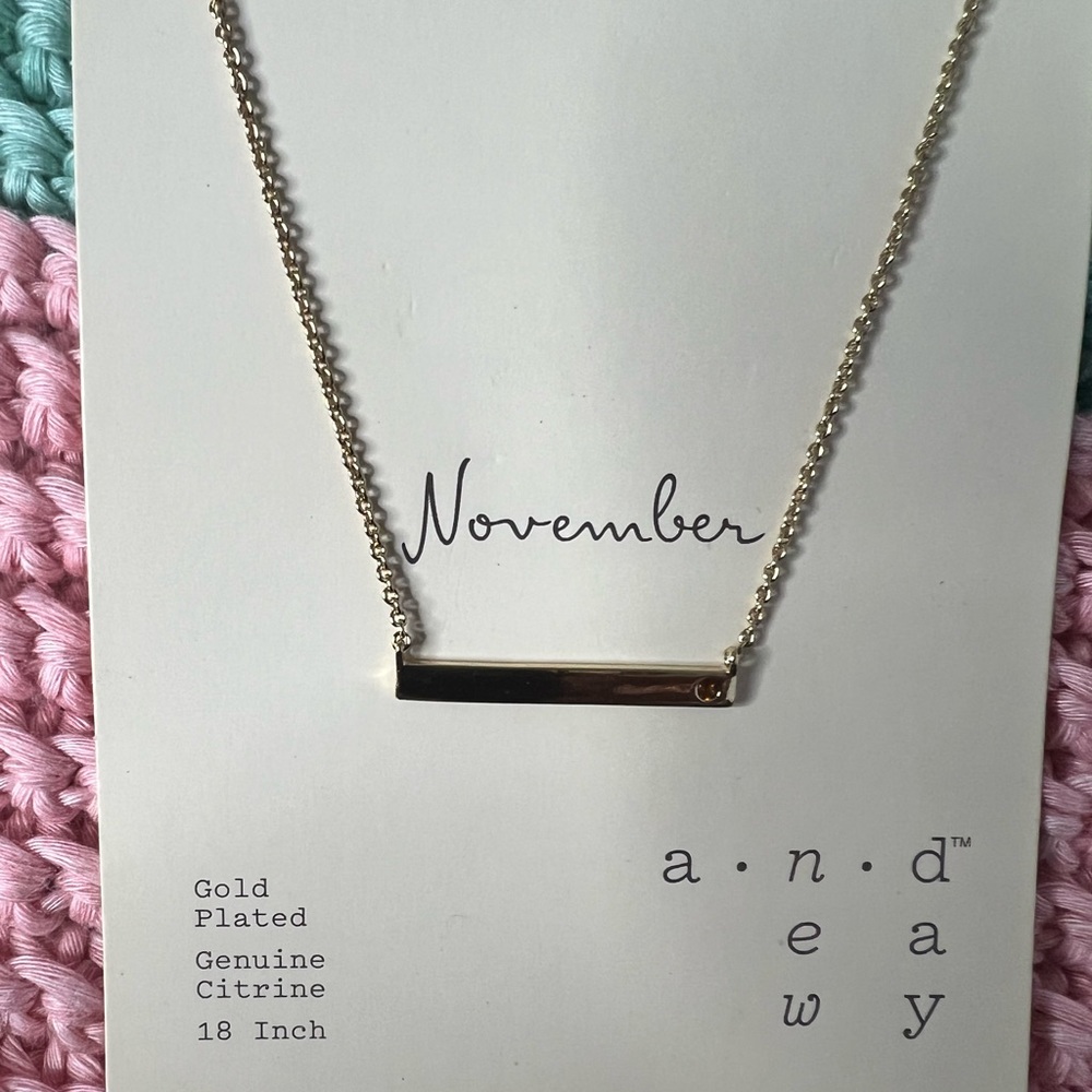 A New Day necklace- November